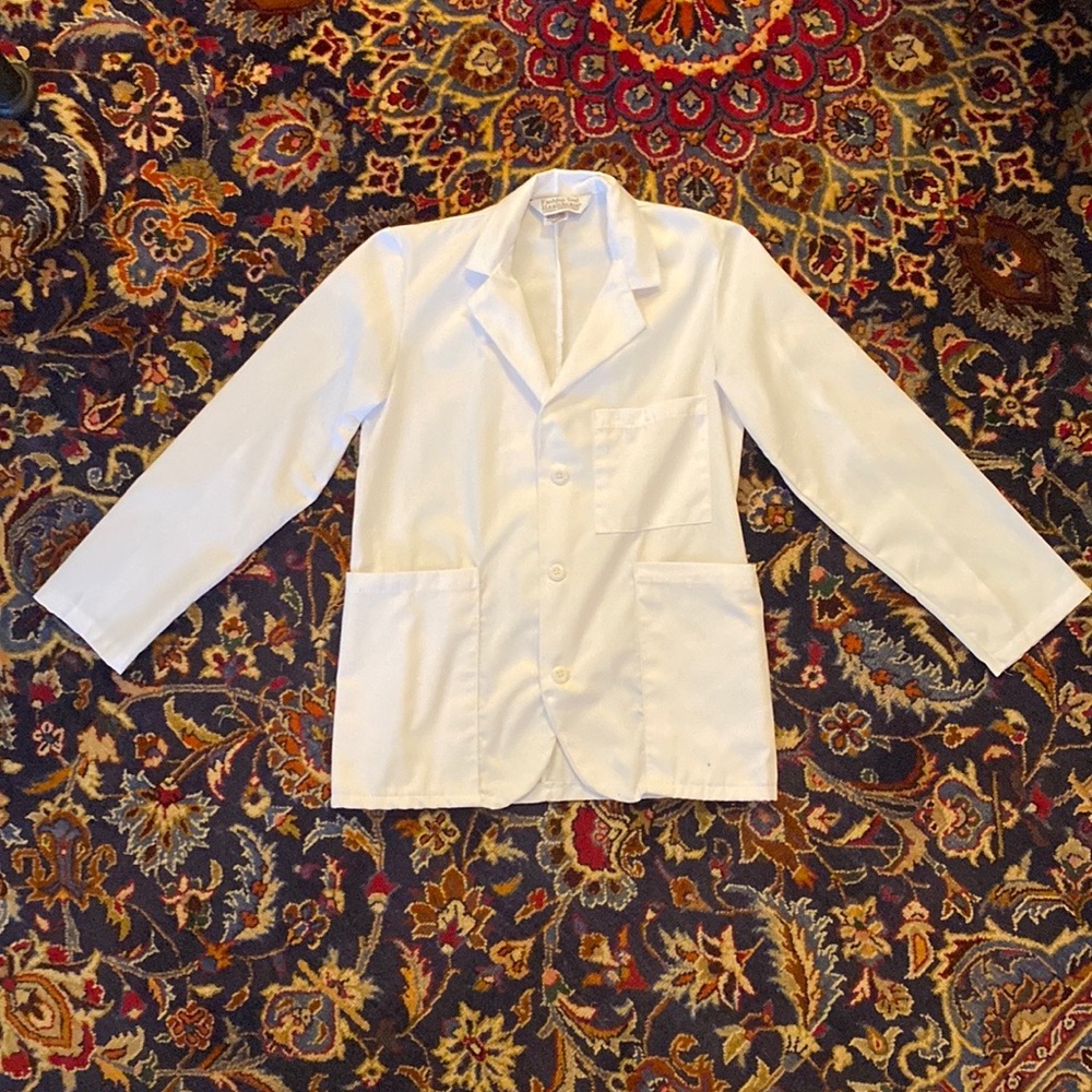 UNISEX Short White Lab Coat 2XS